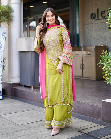 Traditional Yet Trendy Festive Special Kurti Set with Dupatta