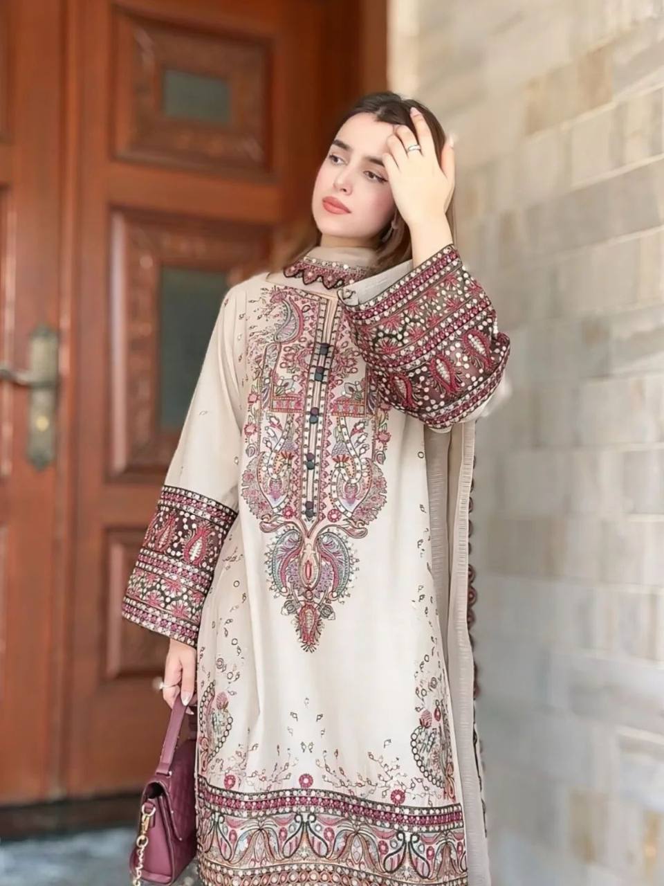 Designer Wear Palazzo Suit With Dupatta