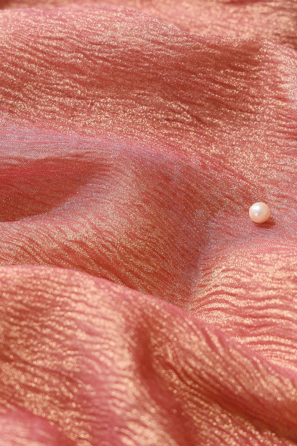 AIzaSyBcstauz-XMPRhEY21AUzeo032pxrXB5Ug - Cut dana Beads On Gajri Pink Organza Unstitched Lehenga Set Fabric (3 Piece)