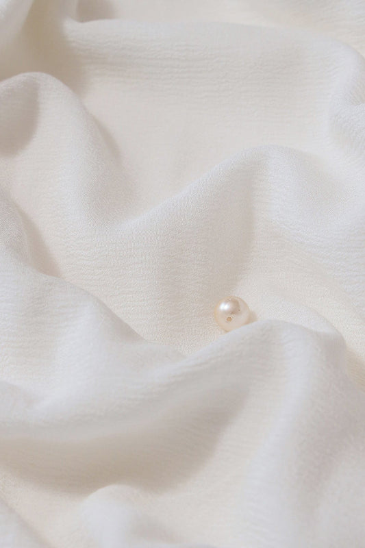 Plain Dyeable Viscose Natural Chinnon Chiffon Fabric