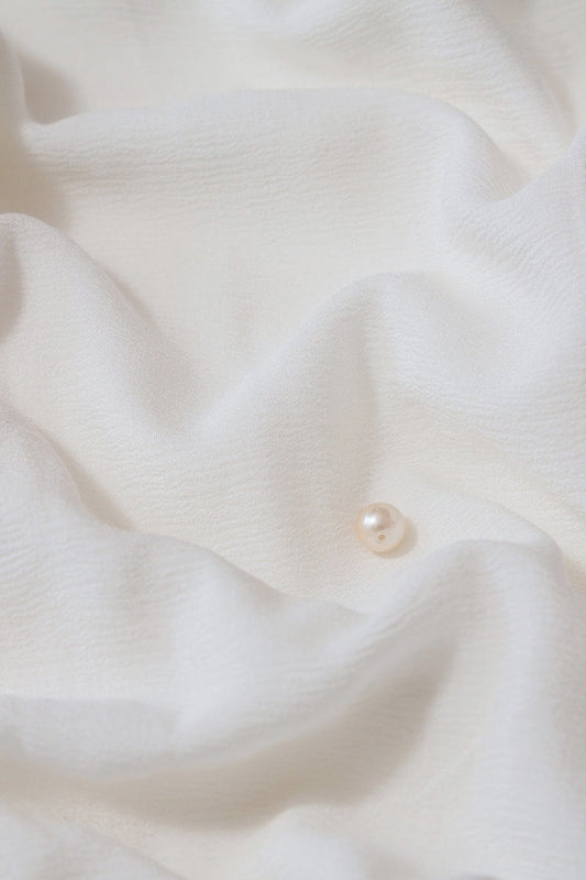 Plain Dyeable Viscose Natural Chinnon Chiffon Fabric