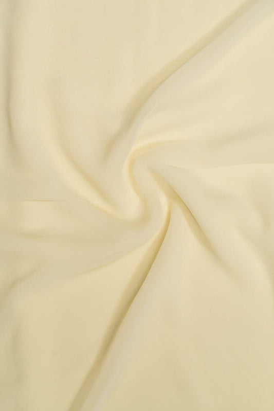 Off White Dyed Georgette Fabric