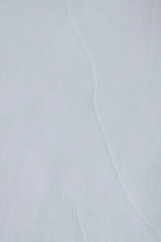 Plain White Polyester Chanderi Silk Fabric