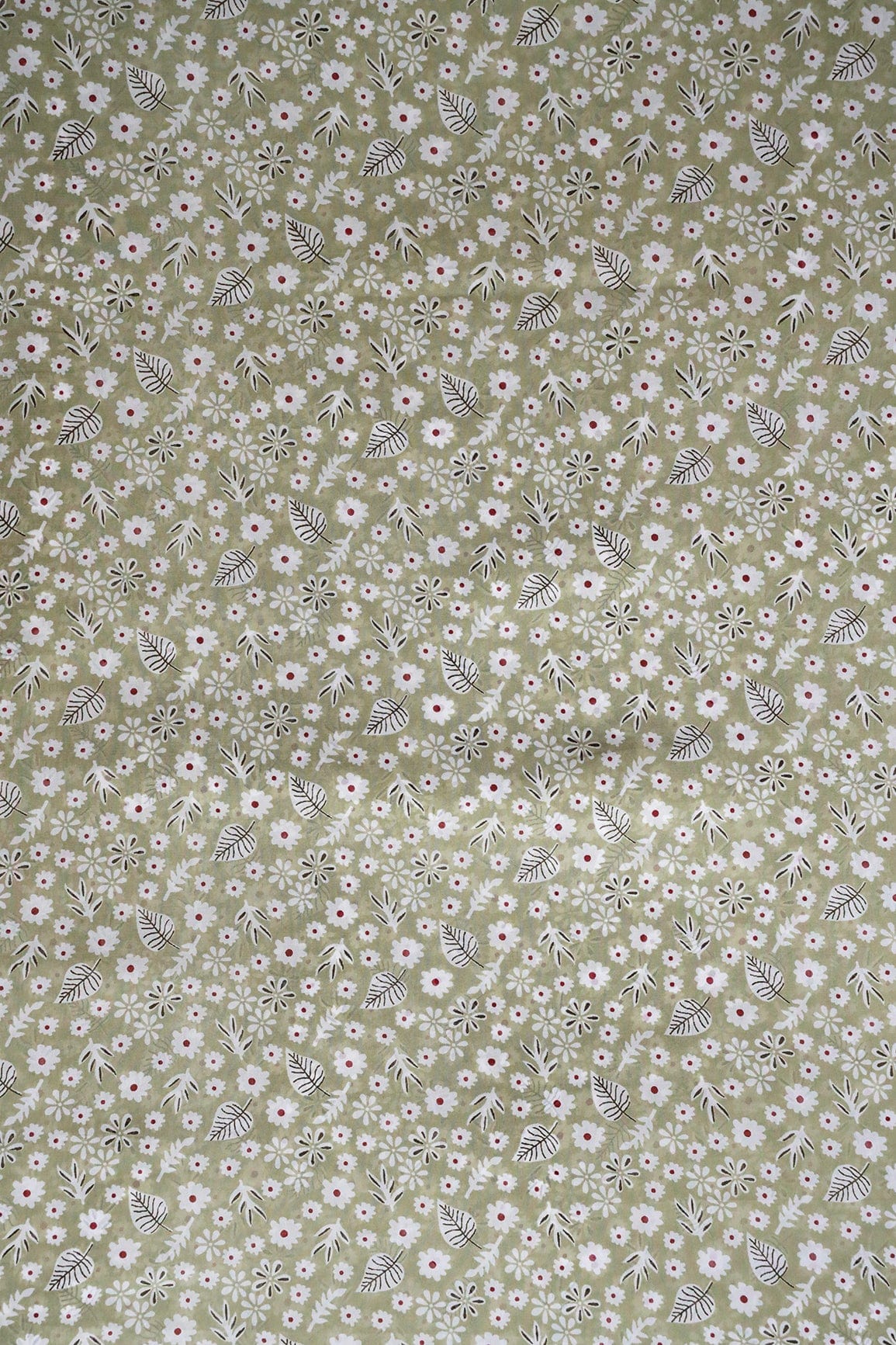 AIzaSyBcstauz-XMPRhEY21AUzeo032pxrXB5Ug - Big Width "56" White Small Floral Digital Print On Light Olive Georgette Fabric