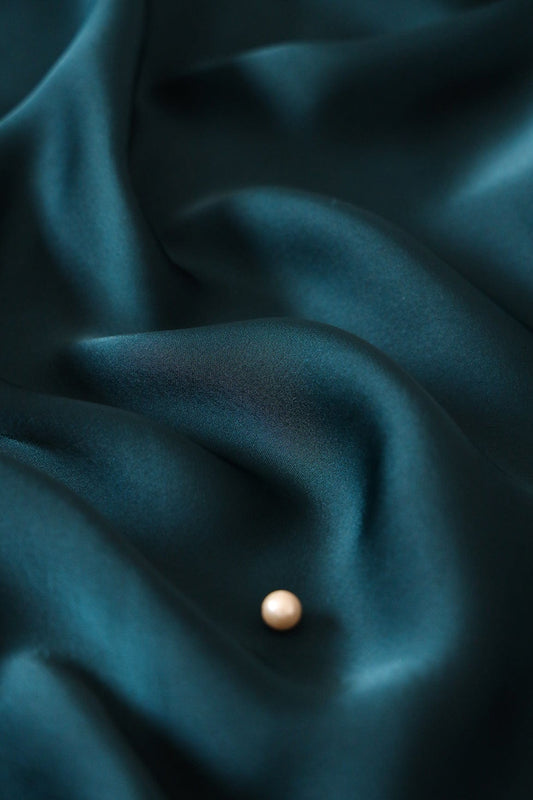 Rama Dyed Georgette Satin Fabric