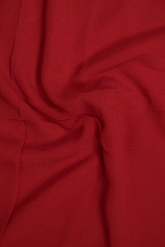 Red Dyed Georgette Fabric