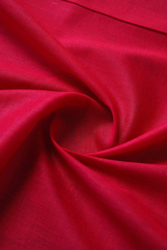 Red Dyed Pure Cotton Fabric