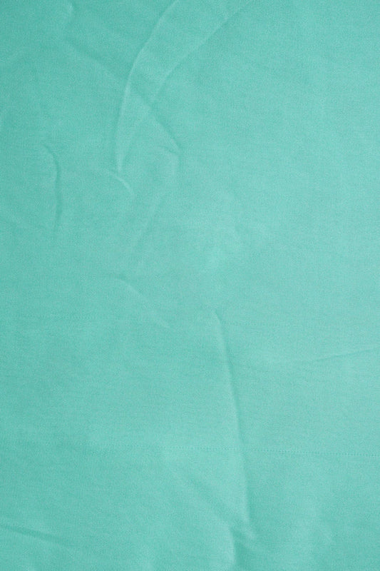Sea Green Dyed Georgette Satin Fabric