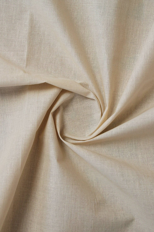Tan Beige Dyed Pure Cotton Fabric