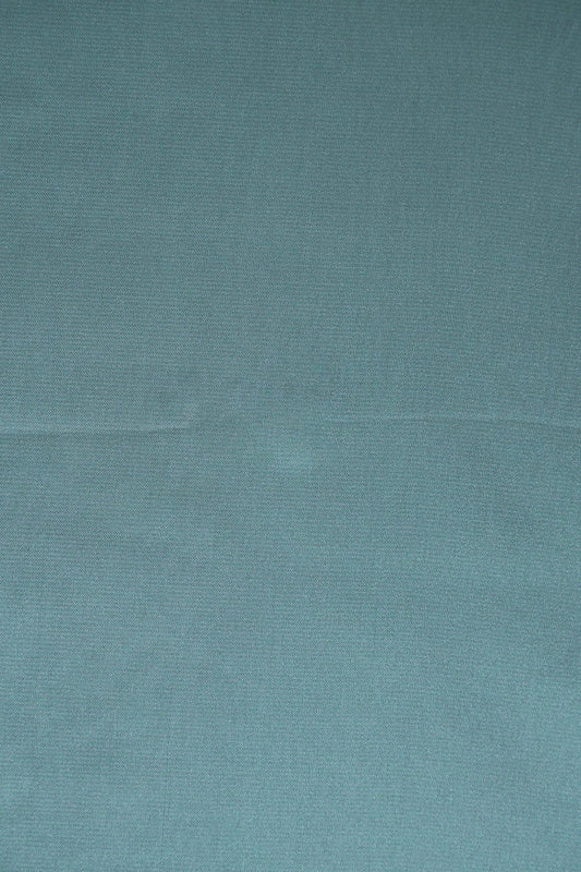 Teal Blue Dyed Georgette Satin Fabric
