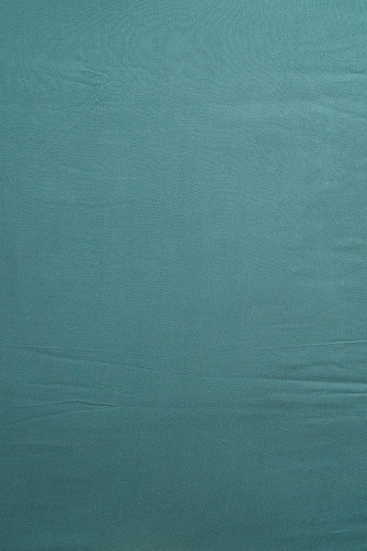 Teal Dyed Viscose Georgette Fabric