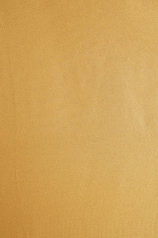Yellow Dyed Georgette Satin Fabric